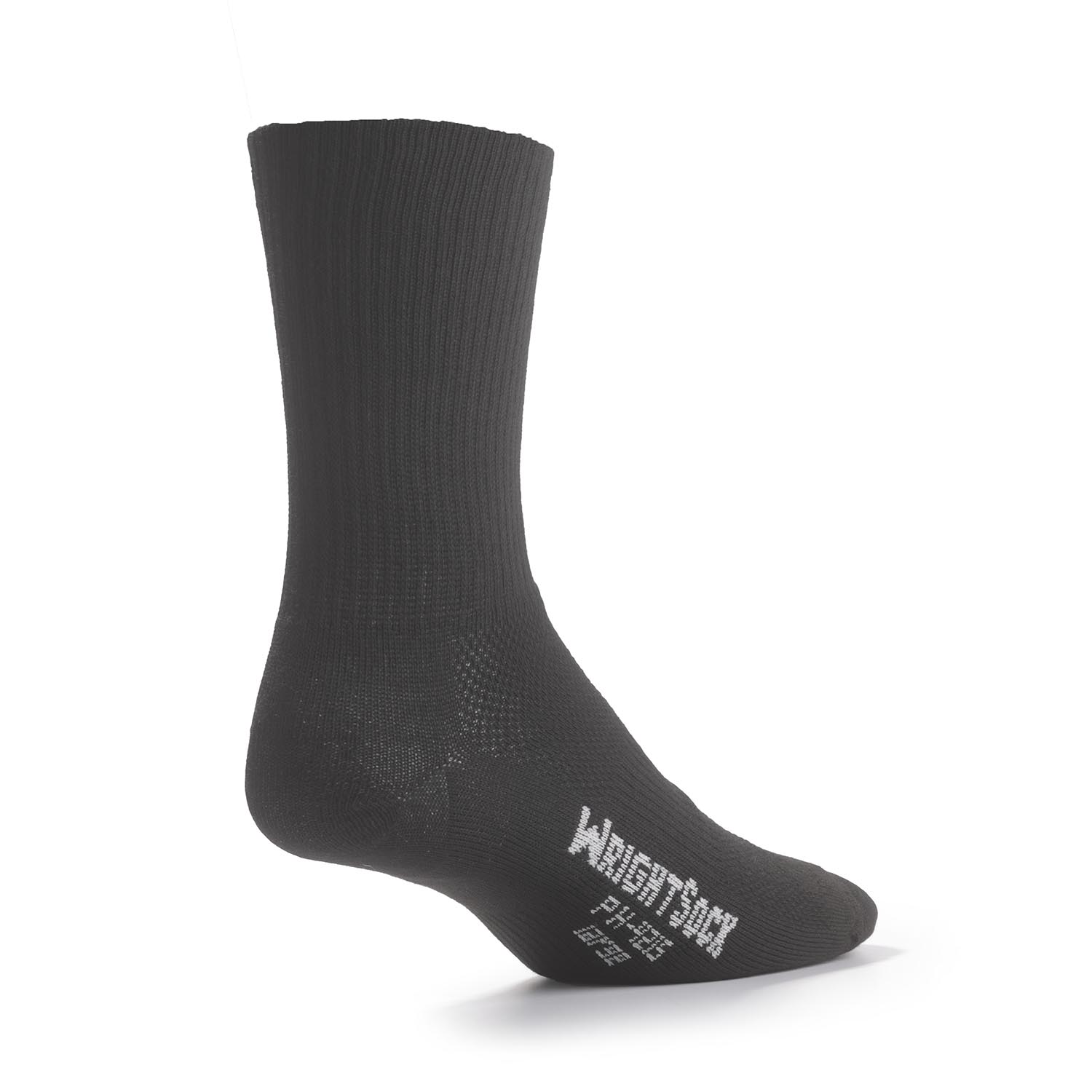 Black Wrightsock Cushioned DLX Crew - M